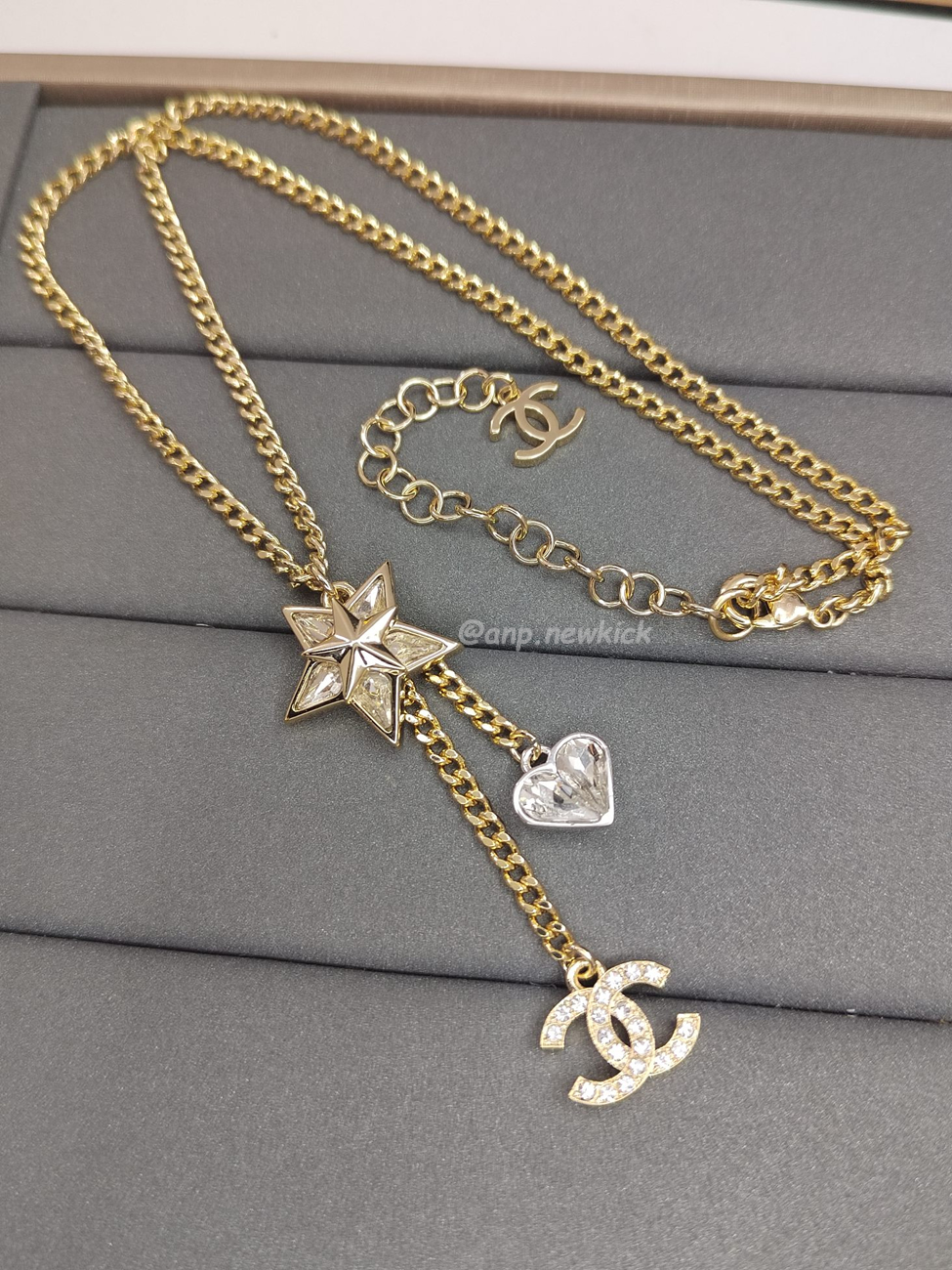 Chanel Cc Logo Star Heart Necklace (3) - www.newkick.org